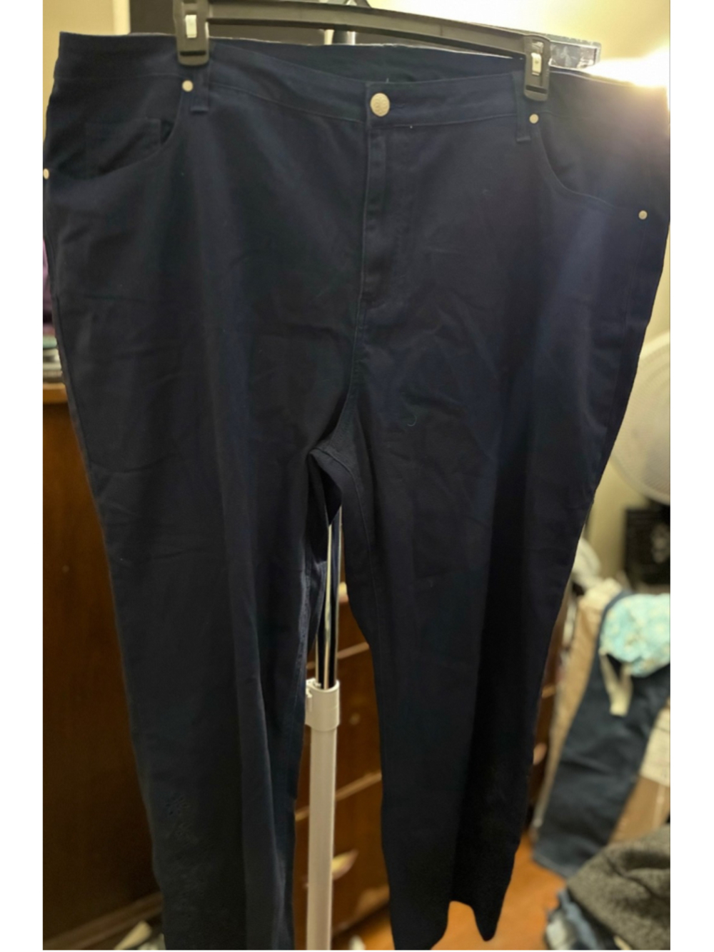 Women's Catherines Straight Leg Pants Navy Size 26W